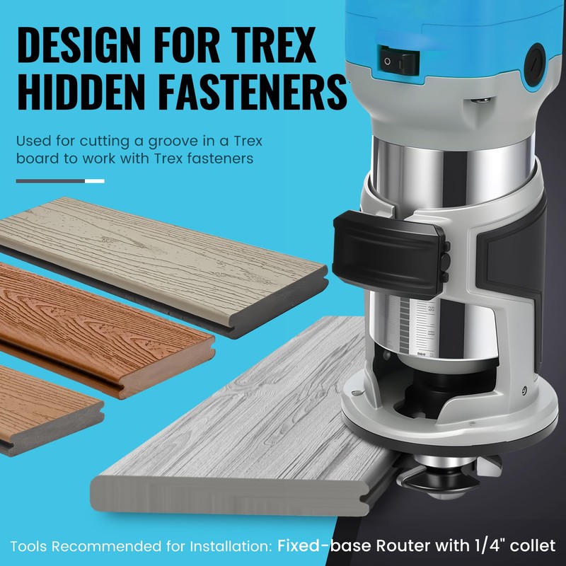 for Trex Router Bit Groove Cutter, Used for Trex Board
