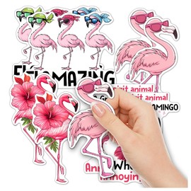 Pack 9 Pcs Flamingo Sticker for Cars Vehicles Trucks Laptops Window Helmets Funny Sayings Bumper Stickers Waterproof Removable Vinyl Wall Decals Car Exterior Laptop Accessories