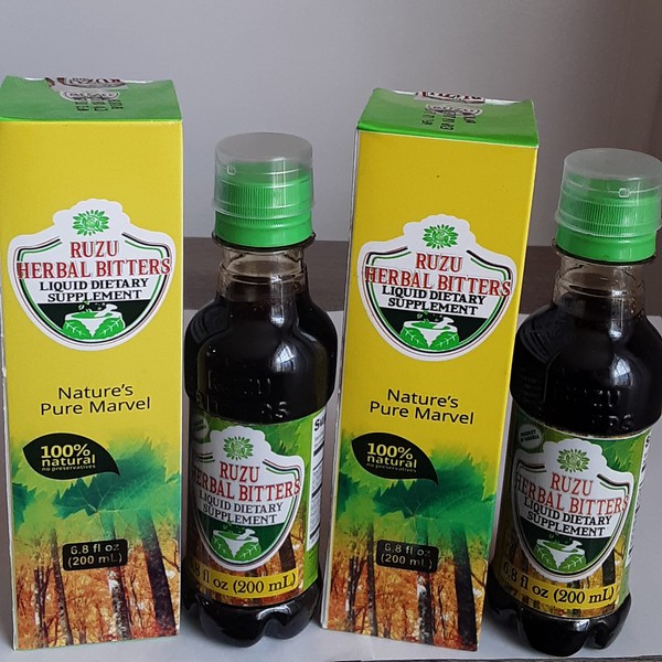 Ruzu African Herbal Bitters - 2 Bottles - 200ml Each