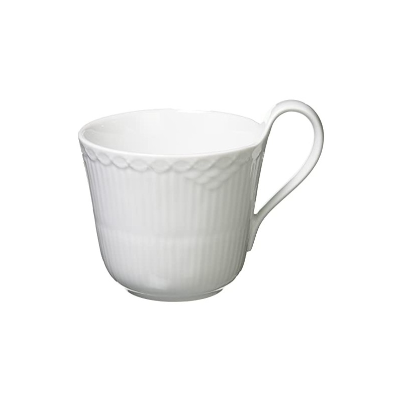 【正規輸入品】 ロイヤルコペンハーゲン ホワイトフルーテッド ハーフレース ハイハンドル マグカップ 330ml 結婚祝い プレゼント 1026446