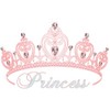 CafePress Princess Crown Rectangle Bumper Sticker Car Decal