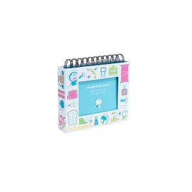 Nakabayashi Aimdoraemon Photo Trunk Frame Case Album, Ring Type/L Size, 1 Tier Pocket, White: Textile A-FTPC-212-DR-W