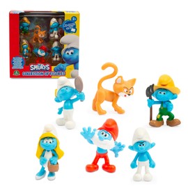 The Smurfs Set with 6 Figures 5.5 cm, Including 1 Exclusive Gargamel Figure, Toy for Children from 3 Years, PUF141