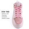 VSUDO VSUDO 60cm Length Flat Light Pink Trainers Shoelace, 8mm