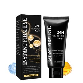 Instant Brightening Eye Cream with Hyaluronic Acid&Collagen–24H Tightening,Anti-Wrinkle,Dark Circle Treatment for Puffy Eyes,Tightening Eye Cream Anti Aging,Firming Eye C/ream for Eye Bag Remover,60g