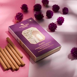 Samskara Mukta Dhoop Sticks - Set of 10 | Premium Natural Pearl Incense for Meditation, Yoga, and Relaxation | Handcrafted Herbal Aromatic Fragrance for Spiritual Purity and Harmony