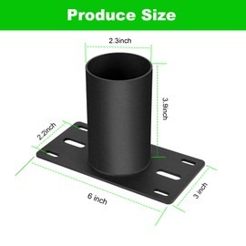 4 pcs Slip Fitter Adapter for Outdoor Light Fixtures, Slip Fitter Mounting Bracket,Transform The Slip Fitter into Arm Mounting for Outdoor Flood Light,Parking Lot Lights