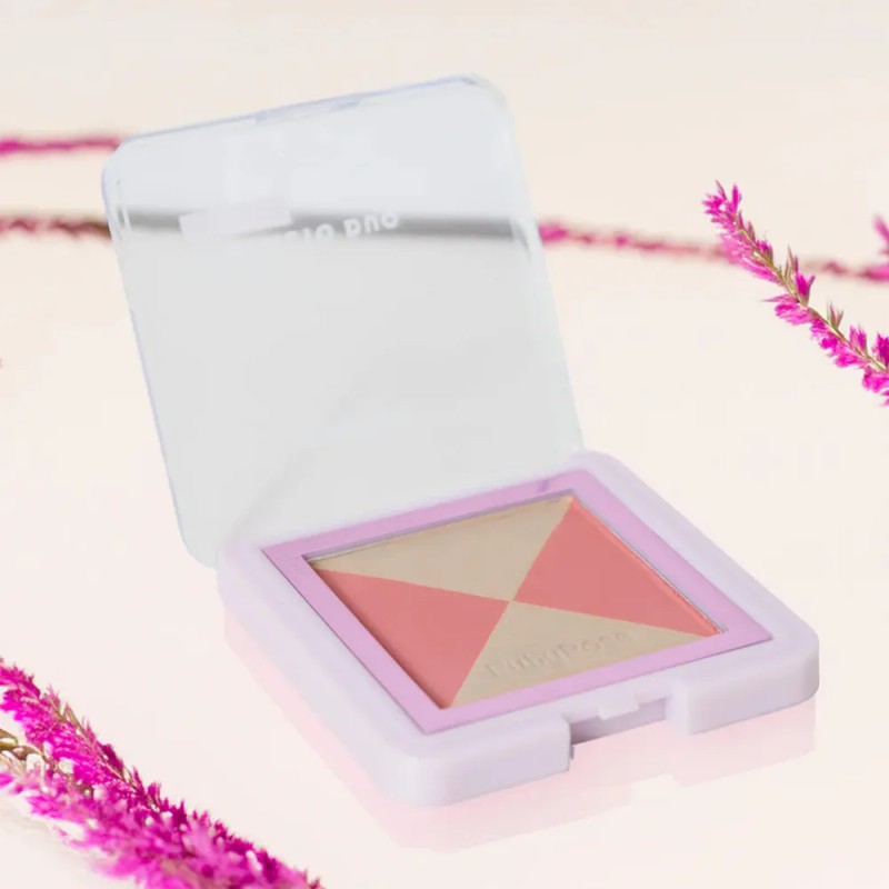 Rubor Duo Compact Blush Hbf585 Ruby Rose Tono Del Maquillaje