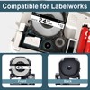 GREENCYCLE 2PK Compatible for LW Label Maker Tape 24mm 1"