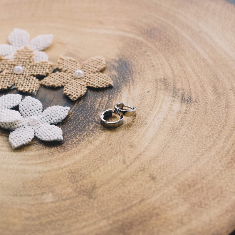 Philip Jones Silver Plated Huggie Earrings