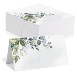 Place Cards for Table Setting 50 Pcs Wedding Table Name Place Cards White Blank Tent Name Seating Card for Wedding Dinner Parties