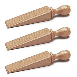 Merriway BH01615 Door Wedge Wooden 140mm -3 Pcs