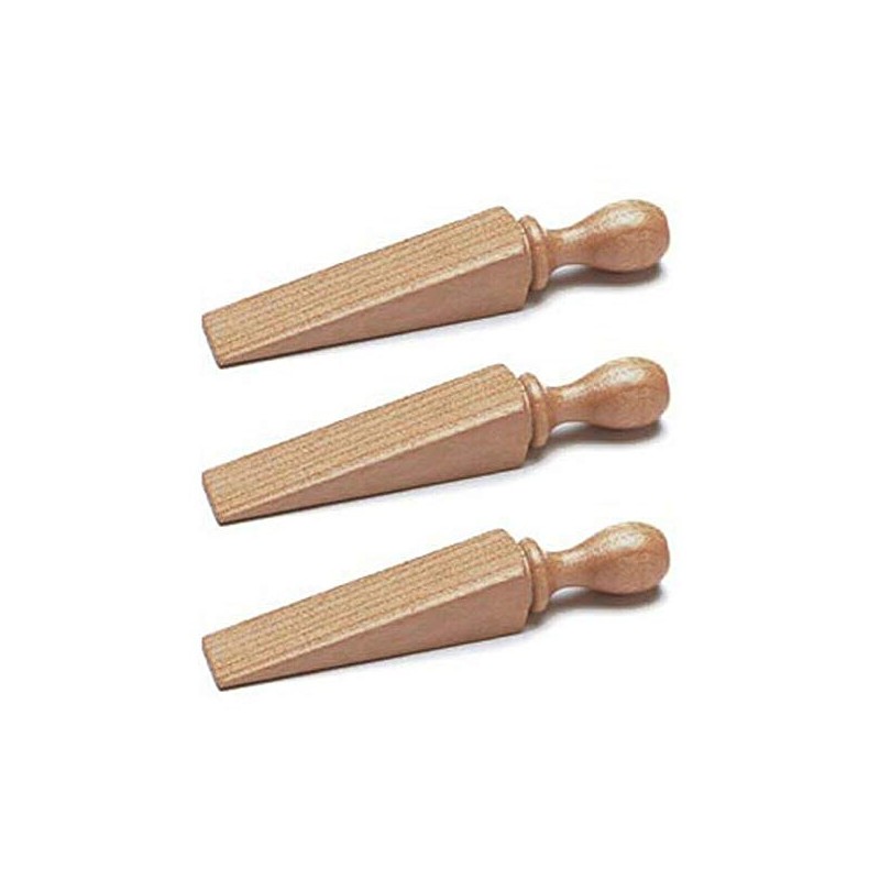Merriway BH01615 Door Wedge Wooden 140mm -3 Pcs