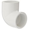 Spears 407 Series PVC Pipe Fitting, 90 Degree Elbow, Schedule