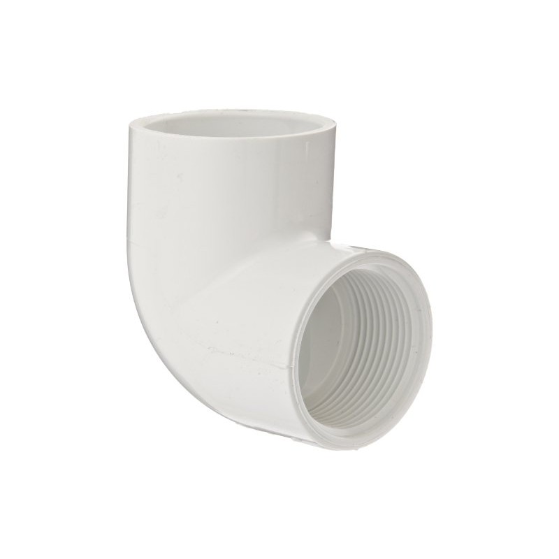 Spears 407 Series PVC Pipe Fitting, 90 Degree Elbow, Schedule