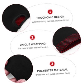 Healvian 1pair Wrist Support Brace for Carpal Tunnel Relief Lightweight Breathable Half-finger Design for Sports Daily Activities Compression Gloves