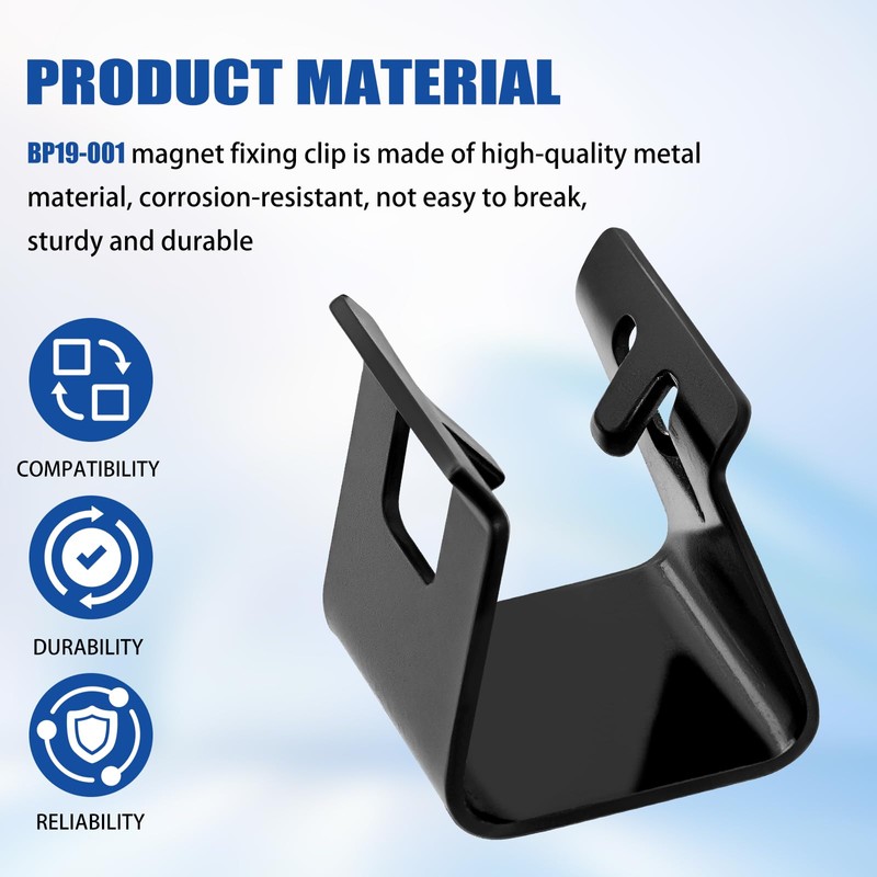 Houoto BP19-001 Magnet Retainer Clip for Most 10 Inch and