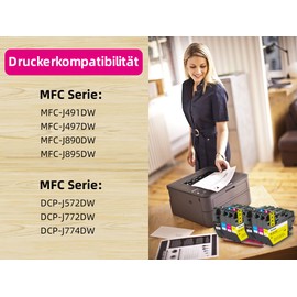 Nextpage LC3213XL Compatible with Brother LC3213 LC-3213 LC3211 Printer Cartridges for DCP-J572DW DCP-J772DW DCP-J774DW MFC-J497DW MFC-J491DW MFC-J890DW MFC-J895DW (2 Black, 2 Cyan, 2 Magenta, 2