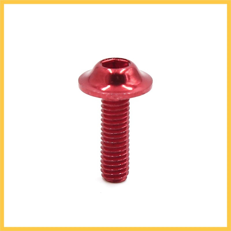 REPAIROCK 30pcs Universal Red M6 X 20mm Motorcycle Metal Fairing