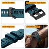 OVERSTEP Watch Bands Compatible with Instinct 3 Amoled/Solar 50mm 26mm