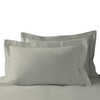 Pizuna Luxurios Cotton Pillow Cases 2 Pack Silver 50x75cm, 1000