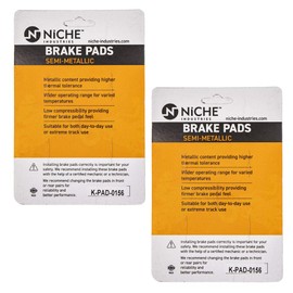 NICHE Brake Pad Set for Suzuki GSXR600 GSXR750 GSX1300R Kawasaki Z1000 59100-29840 Front Semi-Metallic 2 Pack