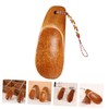 NOLITOY 1set Wooden Shoehorn Portable Shoe Lifters Comfortable Smooth Surface