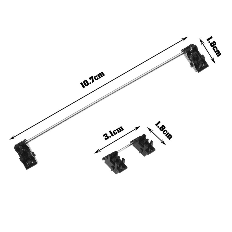 Micro Traders 7Pcs 2U Stabilizers & 1Pcs 6.25U Stabilizer Replacement