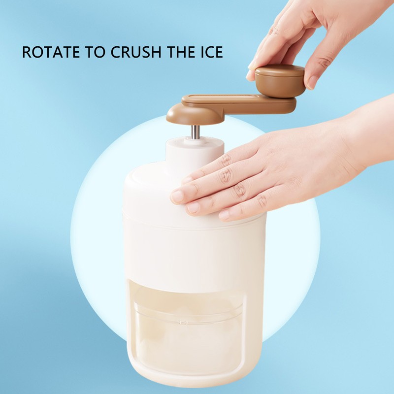 Manual Ice Crusher Hand Ice Shaver Machine Snow Cone Maker