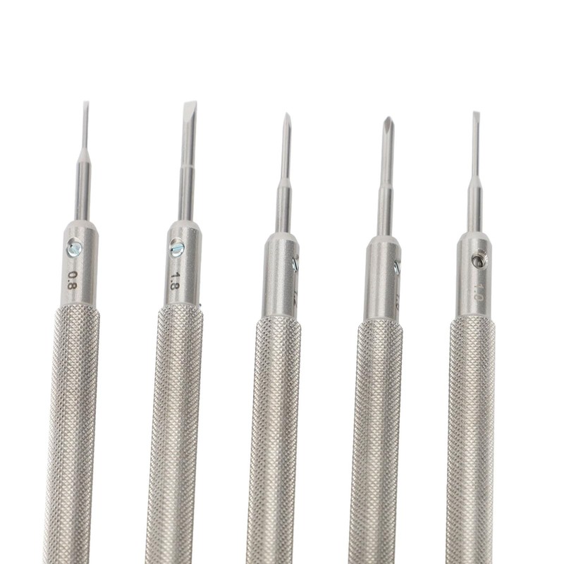 Accuracy Screwdriver Set, 5 Extra Replace Blades Miniature Screwdriver Set