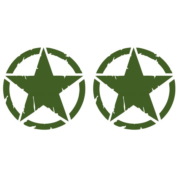 GamesMonkey Destroyed Military Star Aufkleber US Army C Shapes Kit