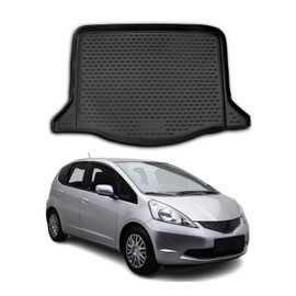 OMAC Cargo Mats Liner for Honda Fit 2009-2013 Rear Trunk Waterproof TPE Black