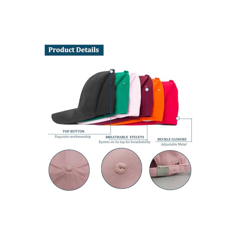 MFAZ Morefaz Ltd Set of 3 men's baseball cap, adjustable