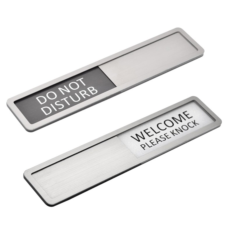 Kichwit 304 Stainless Steel Do Not Disturb Sign, Privacy Sign