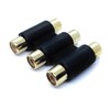 RCA to RCA Coupler Adapter, Socket to Socket for Audio