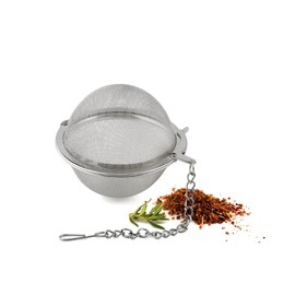 Weis Tee-Kugel, Edelstahl, Silber, 13 x 6.5 x 6.5 cm