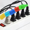 APOMOONS Pack of 40 Cable Labels, Cable Velcro, 8 Colours,