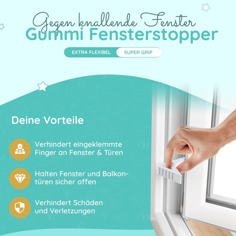 Window Stopper [Set of 2] - Window Open Holder &