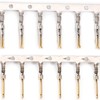 Jienk 200PCS D-Sub Male Female Crimp Pins, 2mm Pitch Gold
