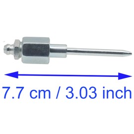 HAJXZH 1PCS Grease Gun Tip Needle 1/8NPT Grease Gun Coupler Silver Narrow Needle Grease Fitting Suitable for Lubrication and Flushing of Automotive Metal Parts