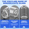 BrightRow 100 Pack 3ml Sterile Empty Vials with Self Healing