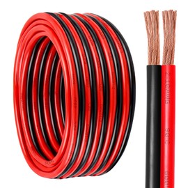 10 Gauge Wire 2 Conductors Copper Wire, 10 AWG Battery Cable Oxygen Free Copper Wire for Solar Panel, Automotive, Trailer, RV and Speaker (10 Gauge 10FT)