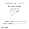 Venice Home 100% Cotton Jersey Duvet Cover Set - Extra