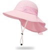 DRESHOW Baby Sun Hat with Large Brim, Neck Protection, Adjustable,