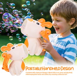 Vodolo Hand Crank Bubble Machine,Bubble Blower for Kids Ages 3-8,Toddlers 3 and up Bubble Maker for Bathtub Bath,Summer Bubbles Blowing Toy for Indoor Outdoor Beach Birthday Party