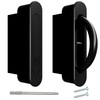 AlloyTech Pocket Door Pull Swivel Handle with Concealed Hardware and
