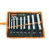 HRB Pipe Socket Spanner Set 9 Pieces Sizes 6-22 mm,