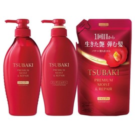 Tsubaki Premium Moist & Repair Hair 3-piece set, 1 set / 츠바키 프리미엄 모이스트 & 리페어 헤어 3종 세트, 1세트