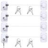 Hotop 4 Pack Fridge Locks for Kids Cabinet Locks with