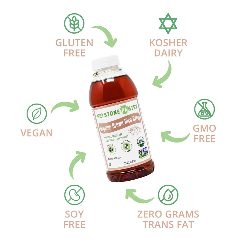 Keystone Pantry Organic Brown Rice Syrup – 23 OZ Bottle